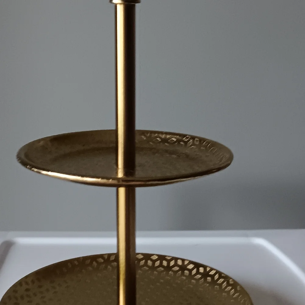 Two Tiered Stand Jewelry Display Decor 10